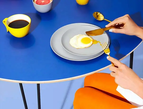 Person Eating with Juice and Coffee Person Eating with Juice and Coffee