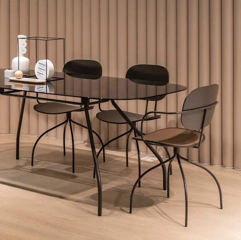 Glass Table with Chairs